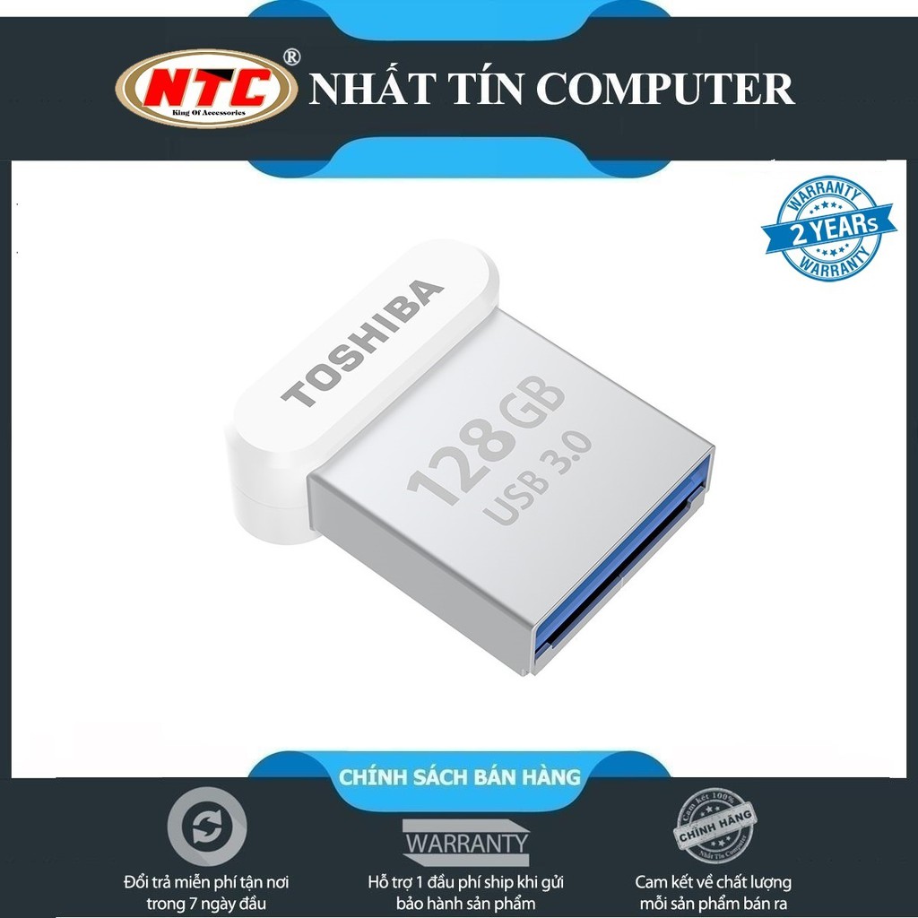 USB 3.0 Toshiba TransMemory Mini U364 128GB 120MB/s (Bạc)