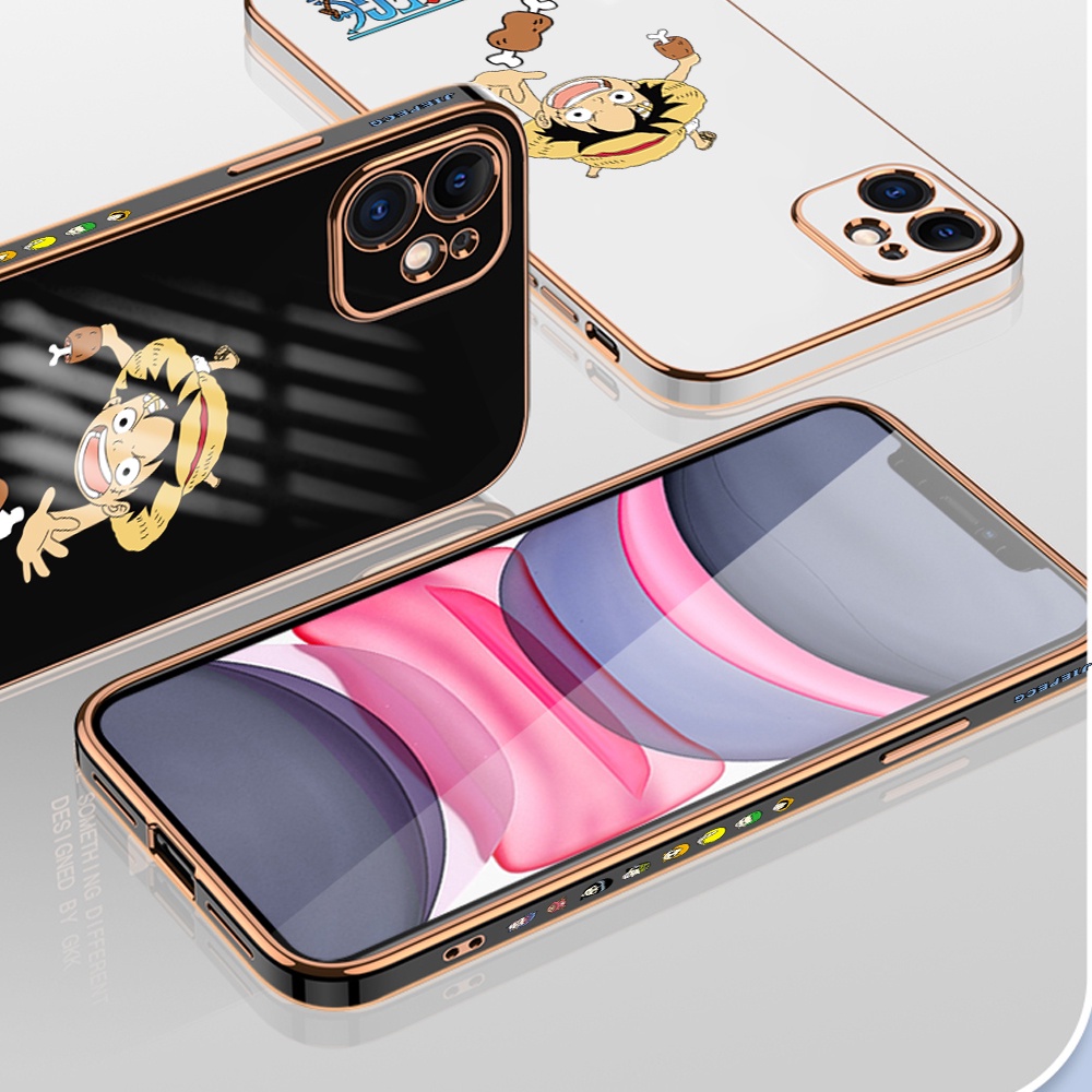 Samsung Galaxy A10 A10S A52 A52S A22 A02 A02S M02 A20S A20 A30 A30S A50 A50S 4G 5G For Phone Case Soft Casing Silicone Cartoon Anime Straw Hat Kid Electroplating Full Cover Shockproof TPU Cases