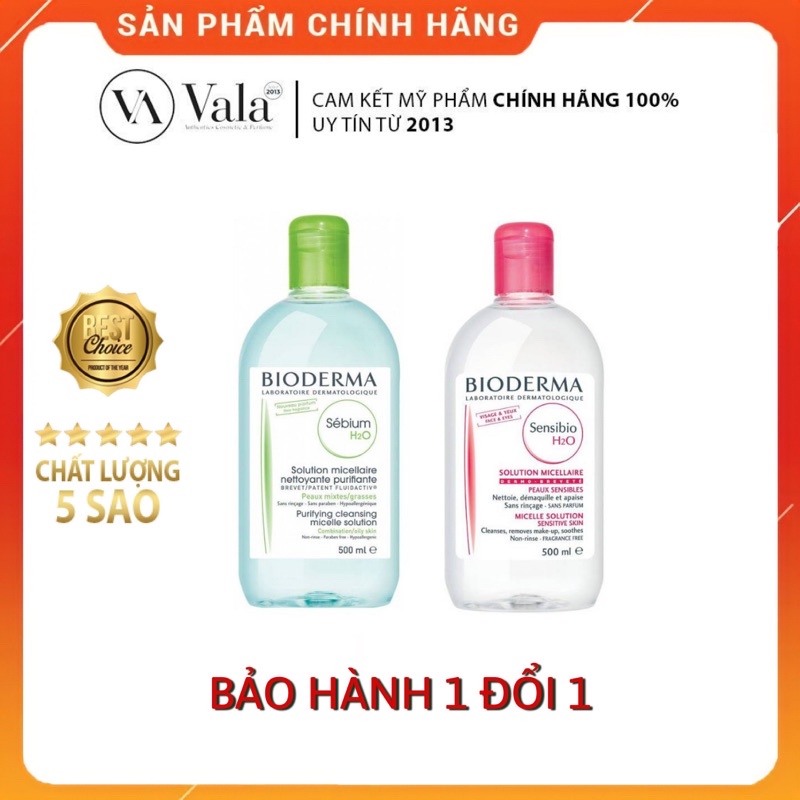 Nước Tẩy Trang Bioderma sạch sâu dịu nhẹ da 500ml