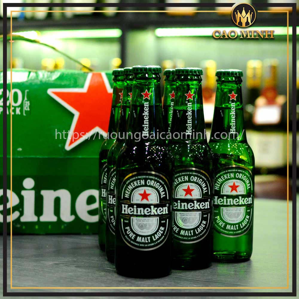 Bia Heineken 5% (Xách) Thùng 20 Chai 250ml Nhập Khẩu Pháp