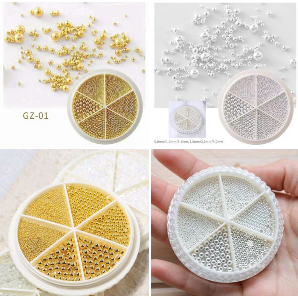 Bi nail , bi úc trang trí móng vàng bạc mix đủ size to nhỏ - Ann933233