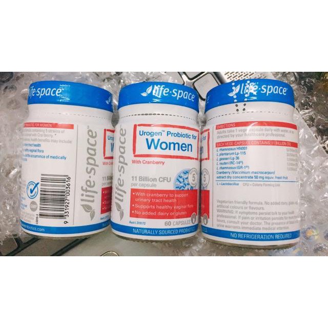 Life - Space Women’s Microflora Probiotic men vi sinh cho nữ Úc 60v