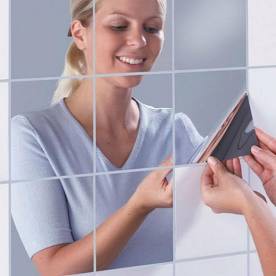 GƯƠNG DÁN TƯỜNG VUÔNG 30CM X 30CM