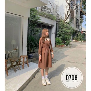 Bigsize Đầm nhung bo eo D708