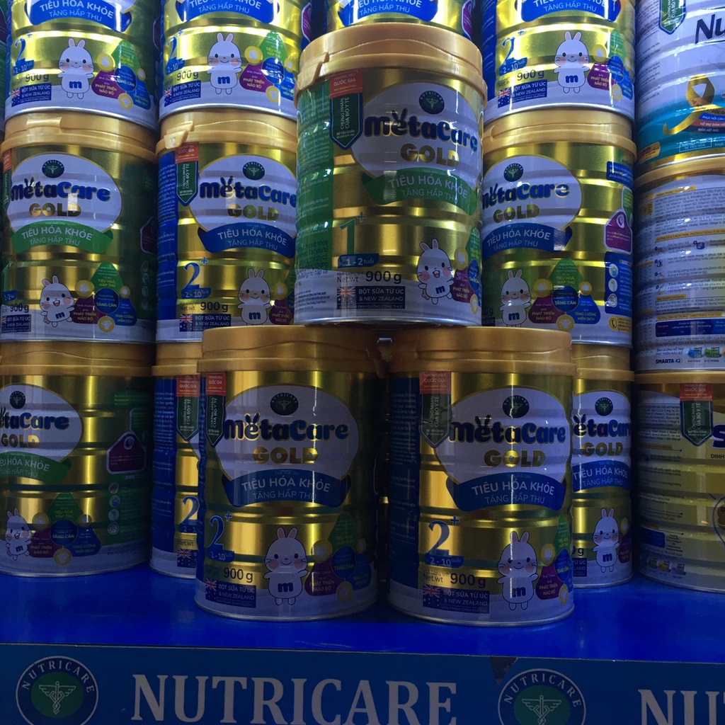 Sữa bột Metacare Gold số0+, 1+, 2+ Lon 900g Date 2023