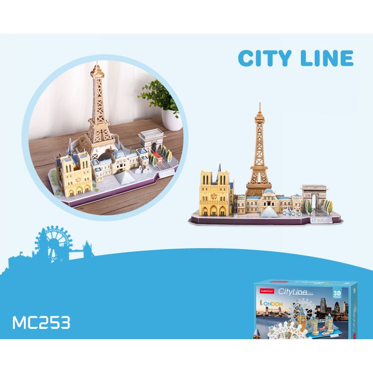 Mô hình giấy 3D CubicFun - CityLine Paris - MC254h