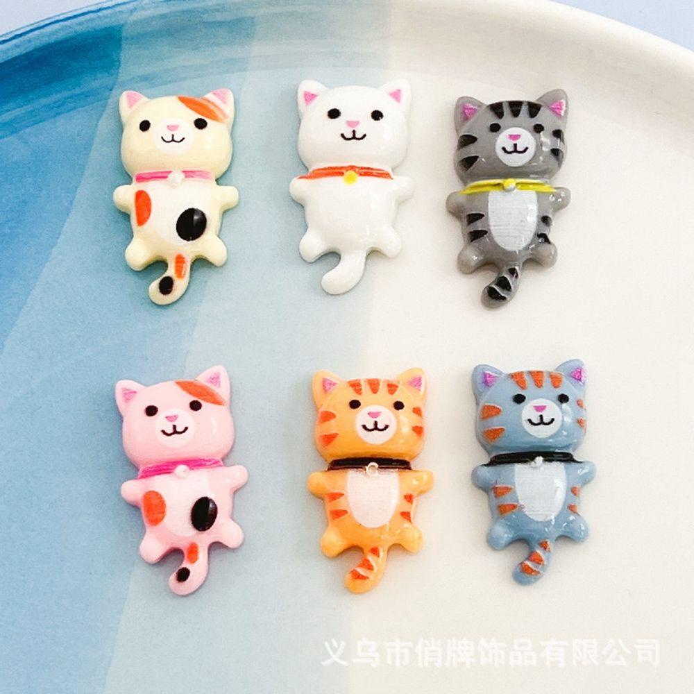 Bộ 10 Mặt Dây Chuyền Bằng Resin Mặt Đá Cabochon Lưng Phẳng DIY