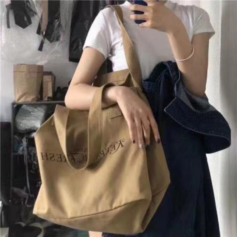 Túi tote vải Canvas cỡ lớn