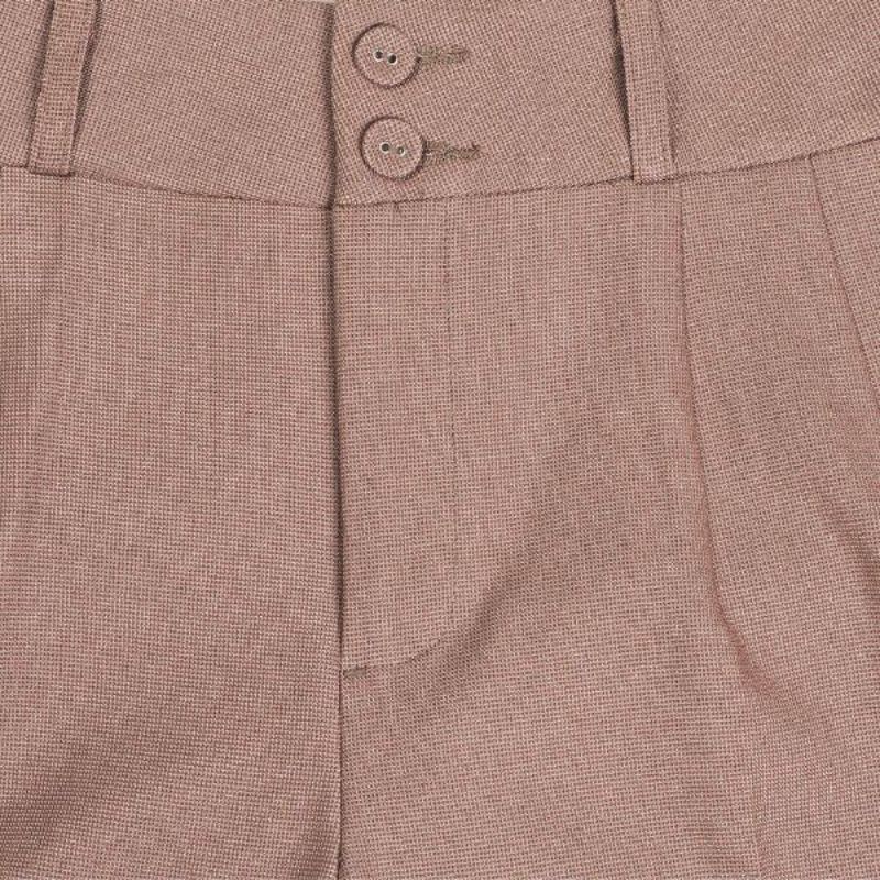 Quần Tây Thái Hòa 9 tấc 2 ly chìm màu nâu vải co giãn 2C-982-06