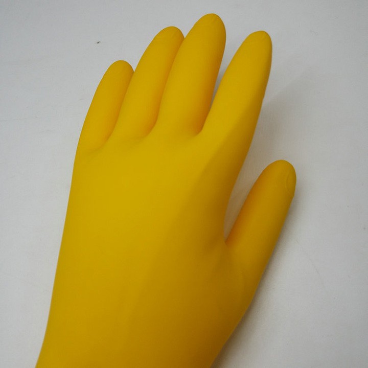 Găng tay cao su rửa chén bát lau dọn vệ sinh cổ dài có gai sần chống trơn trượt dày dặn không thấm nước youngcityshop