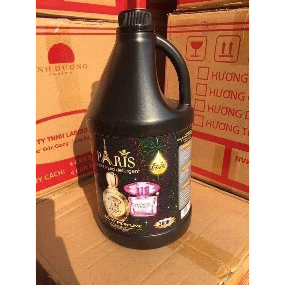 Chai nước giặt paris 3.6 lít hương thơm quyến rũ.