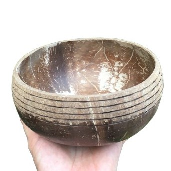 Bát Gáo Dừa / HANDMADE / Chén Gáo Dừa, 100% Không Hóa Chất  13 cm, Có Điêu Khắc