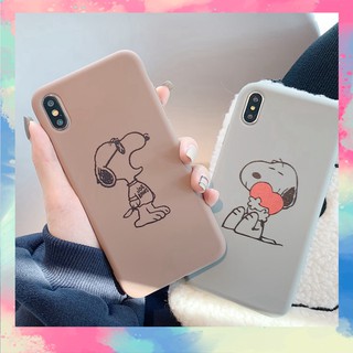 Ốp Lưng Iphone Silicon dẻo bảo vệ máy tốt Snoopy Kute - S136