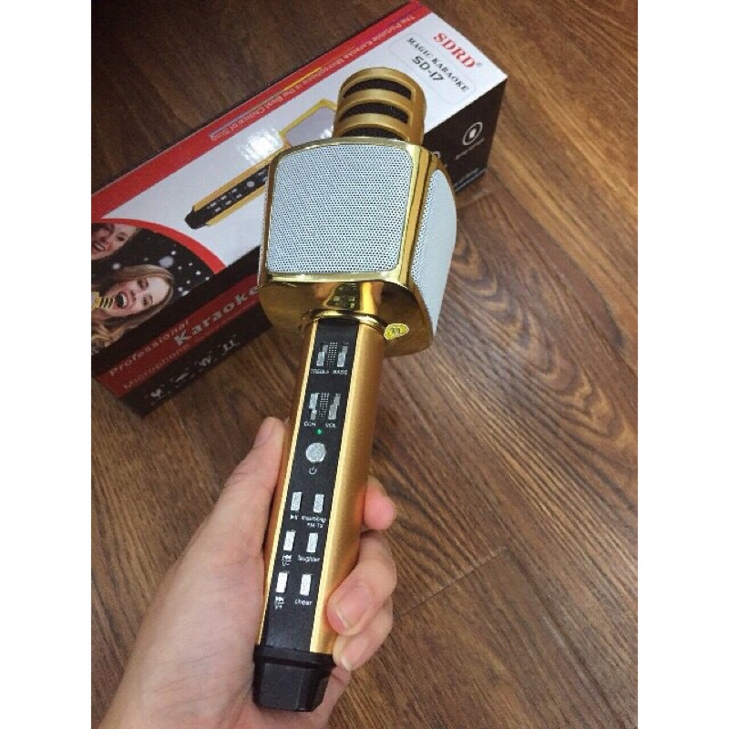 Micro Karaoke Bluetooth không dây bắt tiếng tốt, siêu bass