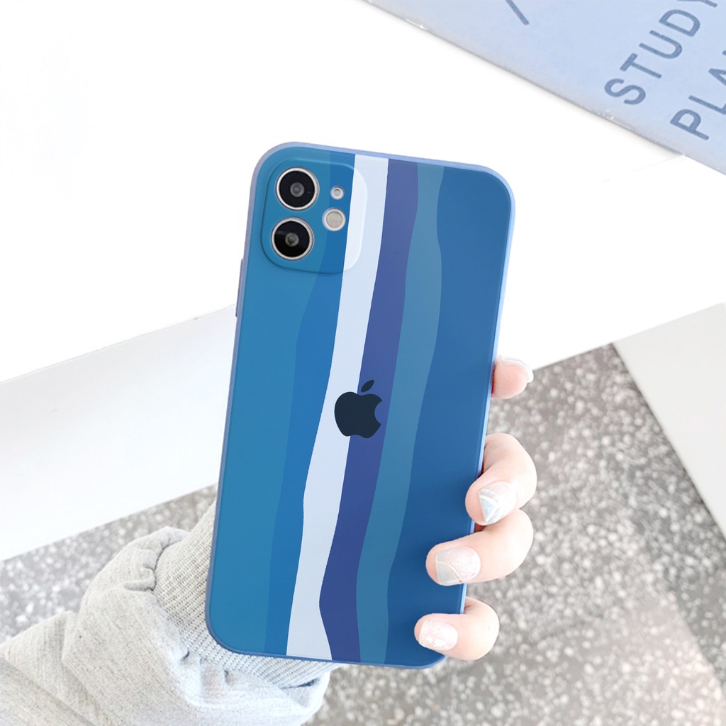 Ốp lưng iphone Cầu vồng cạnh vuông 5/5s/6/6plus/6s/6splus/7/7plus/8/8plus/x/xr/xs/11/12/pro/max/plus/promax | BigBuy360 - bigbuy360.vn