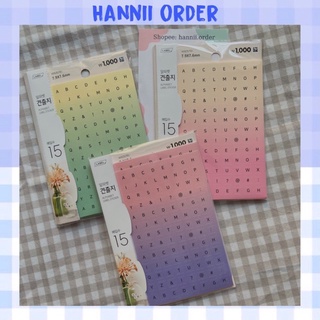 Lẻ 1 tấm sticker chữ alphabet màu pastel