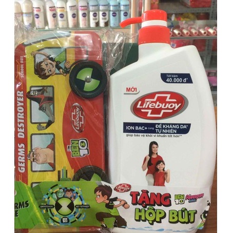 Sữa tắm Lifebuoy bảo vệ vượt trội 850gr + KÈM QUÀ TẶNG SỮA TẮM DETOX MACHA KHỔ QUA