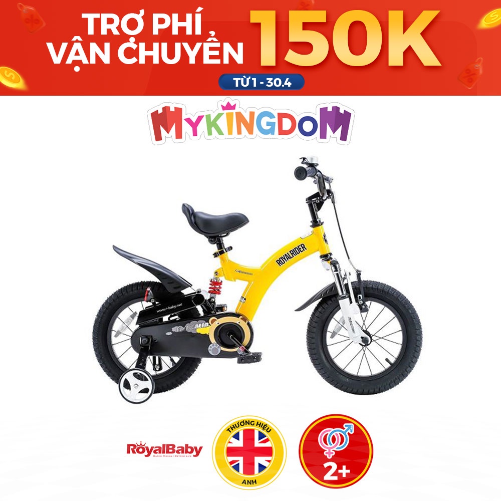 [NHẬP MÃ MYKINGBI TRỢ SHIP 150K] Xe đạp trẻ em Flying Bear màu vàng Size 12 inch Dành Cho Bé Từ 2 - 4 Tuổi RB12B-9/YELLO