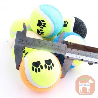 Bóng tennis - Dấu chân -Phụ kiện chó mèo Chew petshop