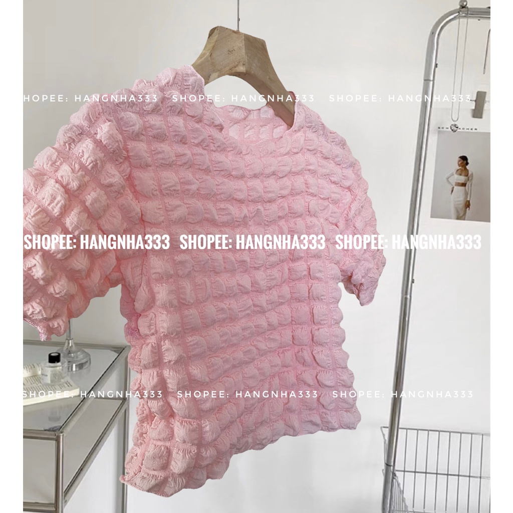 LOẠI 1 || Áo xốp croptop tay ngắn basic siêu xinh nhiều màu dễ phối đồ