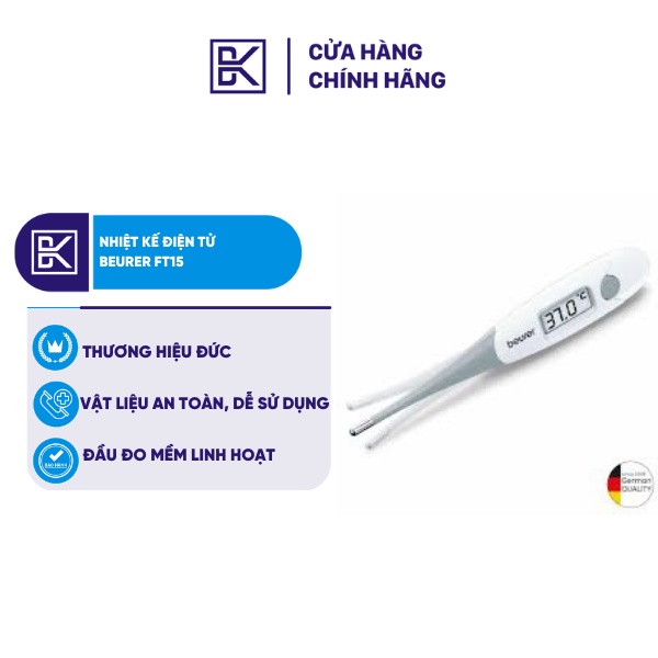 Nhiệt Kế Nhỏ Đầu Mềm Beurer FT15