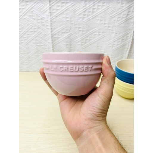 Bát, chén cơm LCreuset, men bóng màu pastel sang trọng - Sứ không chì cao cấp - Đường kính 10cm