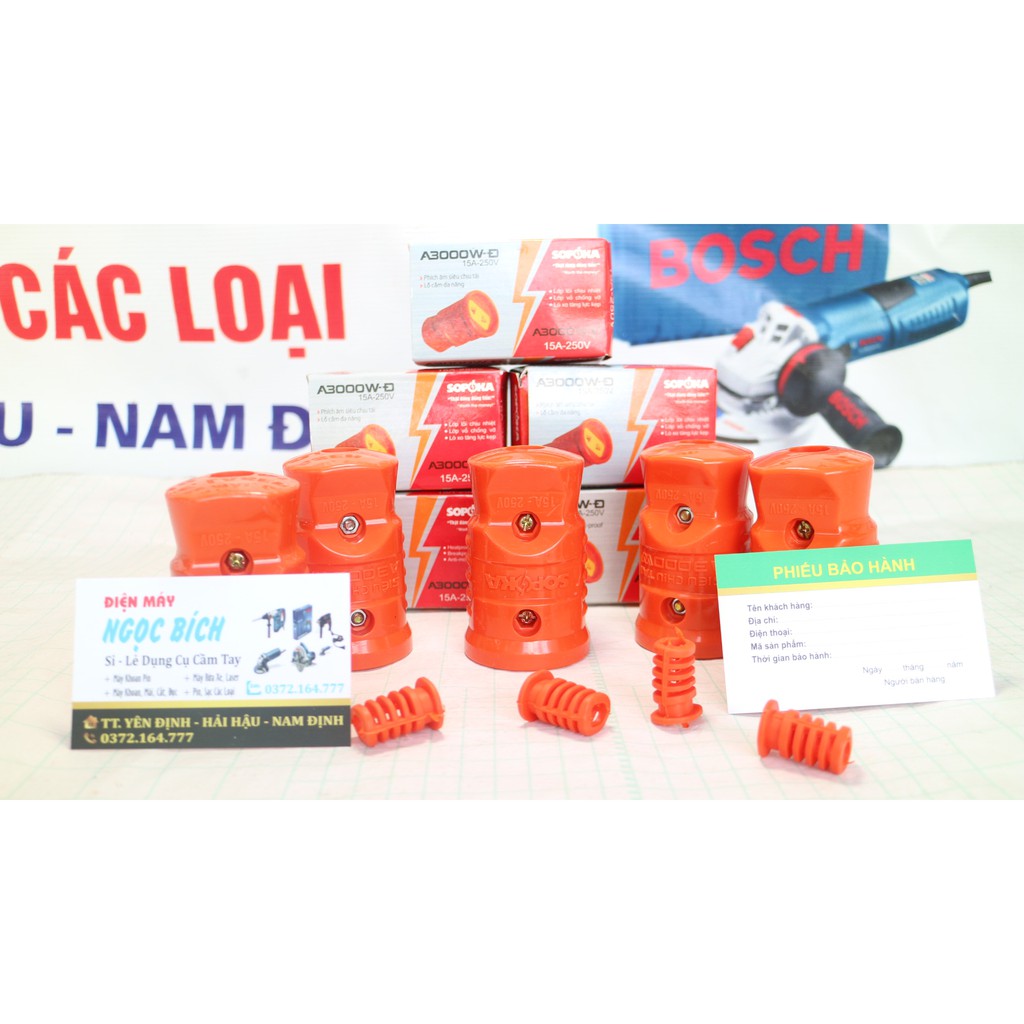 [SIÊU BỀN] Phích Cái Siêu Chịu Tải SOPOKA A3000W-Đ