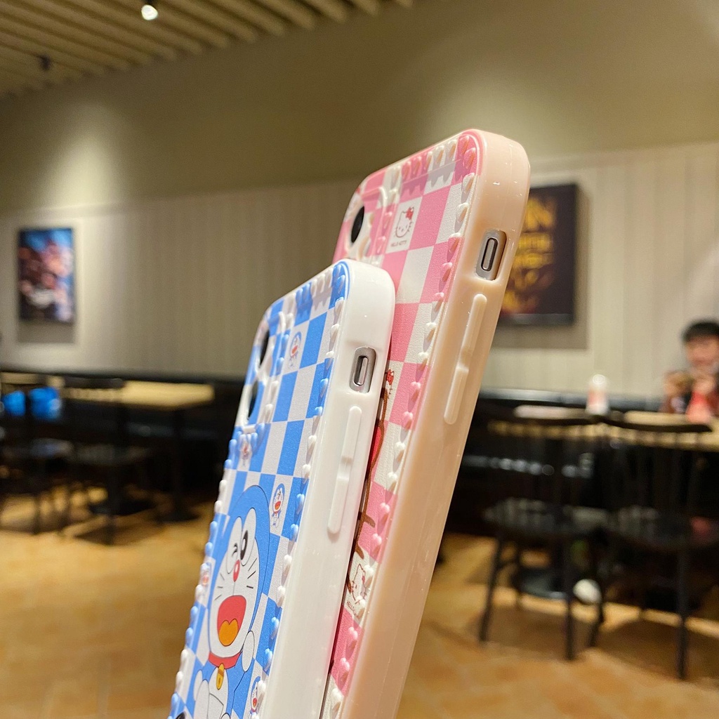 Ốp Điện Thoại Tpu Silicon Mềm Hình Mèo Doraemon/Mèo Kitty Cho iPhone 13 12 mini 11 Pro XS Max X XR 8 7 Plus