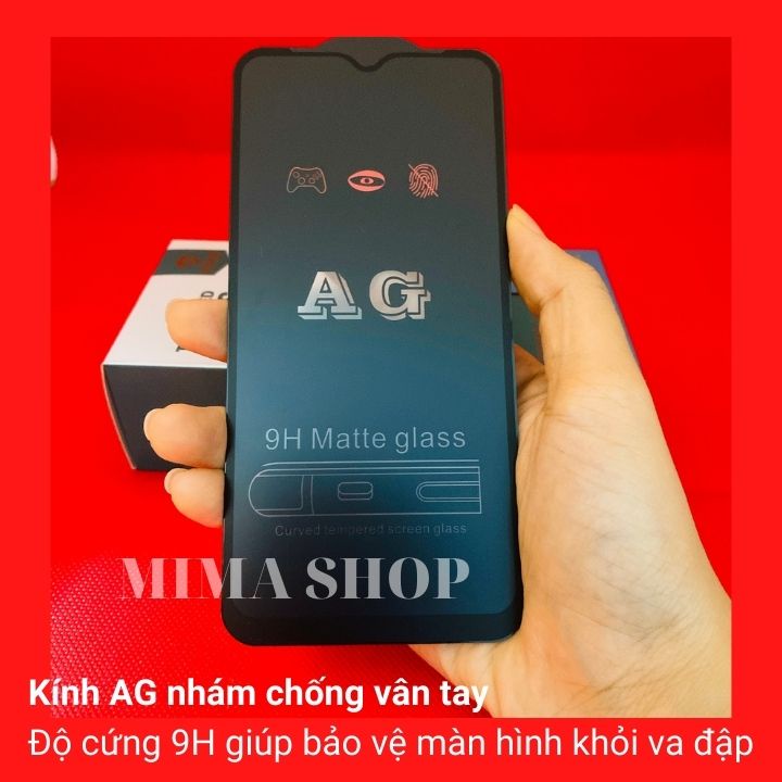 Kính cường lực Chống Vân Tay Nhám Oppo A91 A92 A93 A94 A95 A96 chống trầy tặng kèm bộ dán miếng dán màn hình oppo