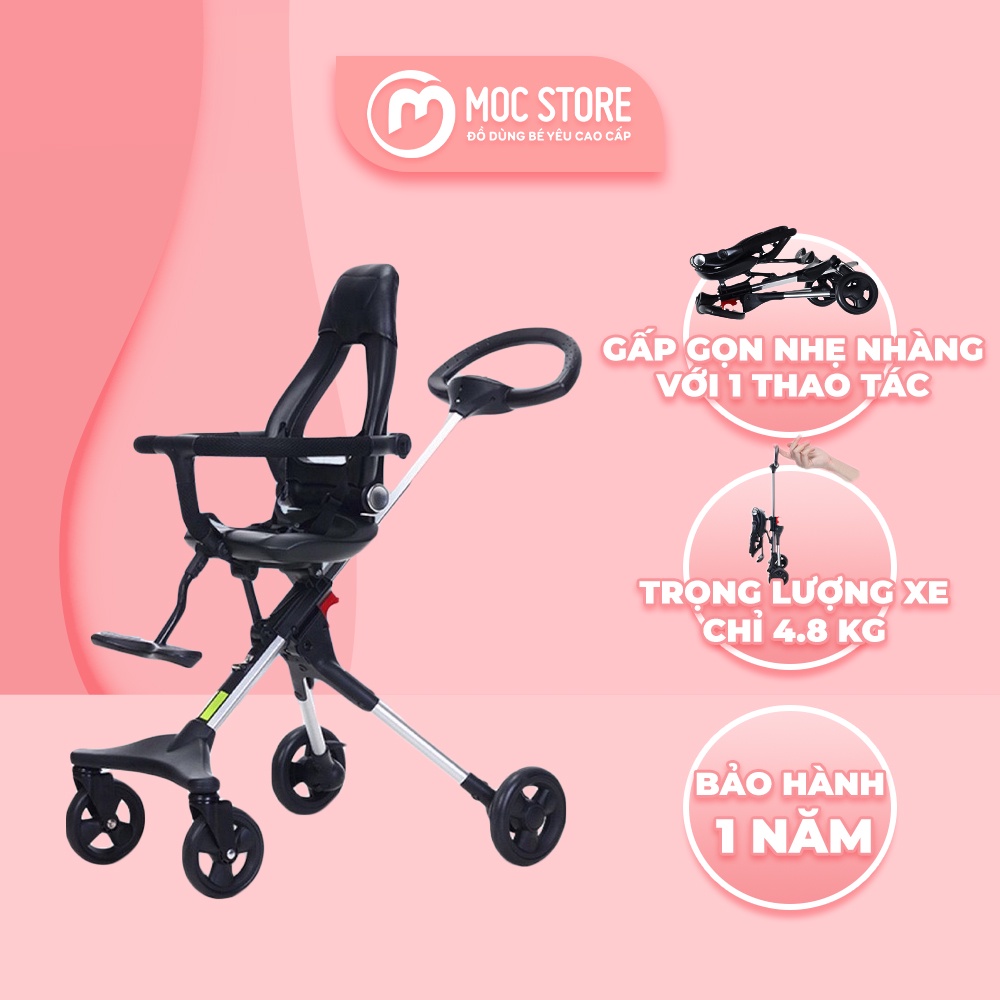 Xe đẩy Tomorow sky đảo chiều gấp gọn, hàng chính hãng