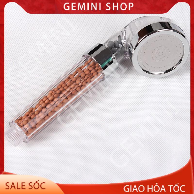 Đầu vòi hoa sen tăng áp lọc nước siêu bền 6 cm phun nước mạnh DVS1 GEMINI SHOP