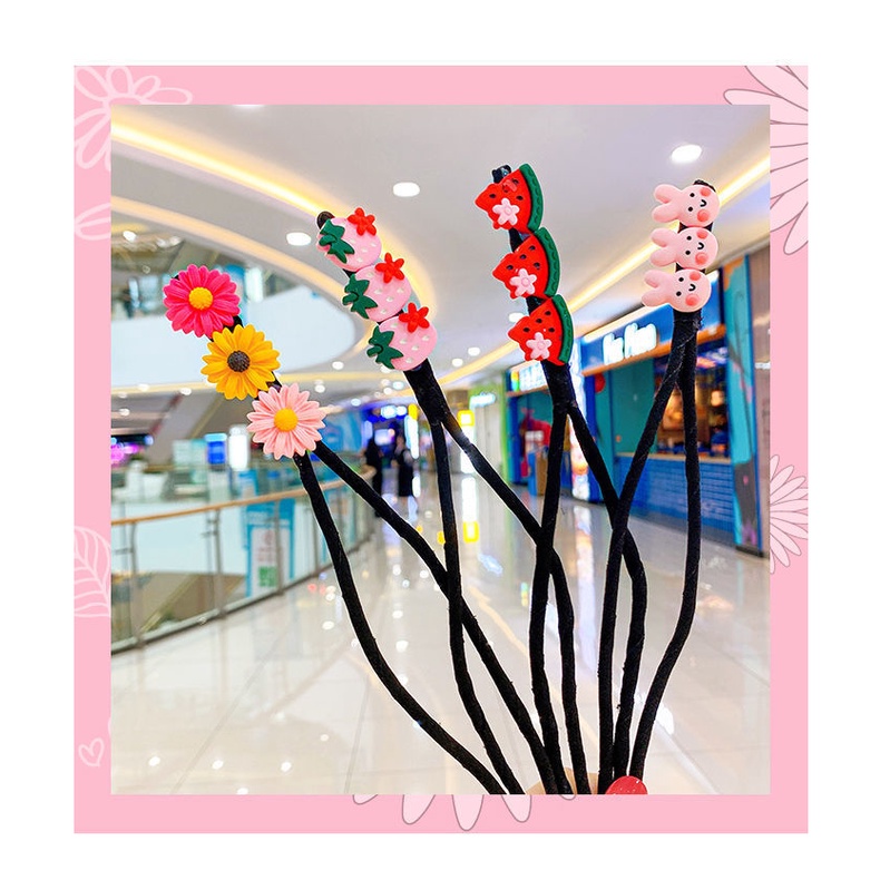 Thanh Dụng Cụ Búi Tóc Đính Hoa Dành Cho Bé Gái