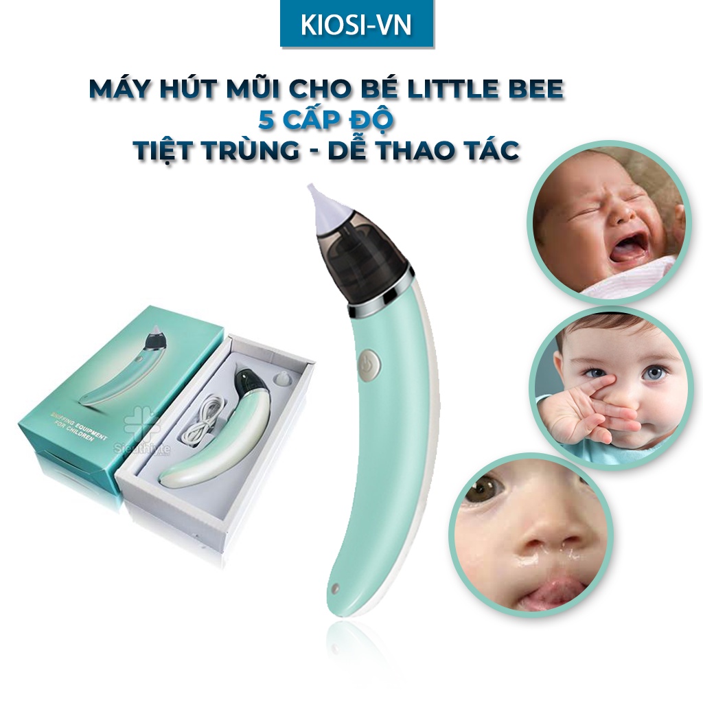 Dụng cụ cho bé, Máy hút mũi Little Bee cho bé cầm tay cực chuẩn không gây