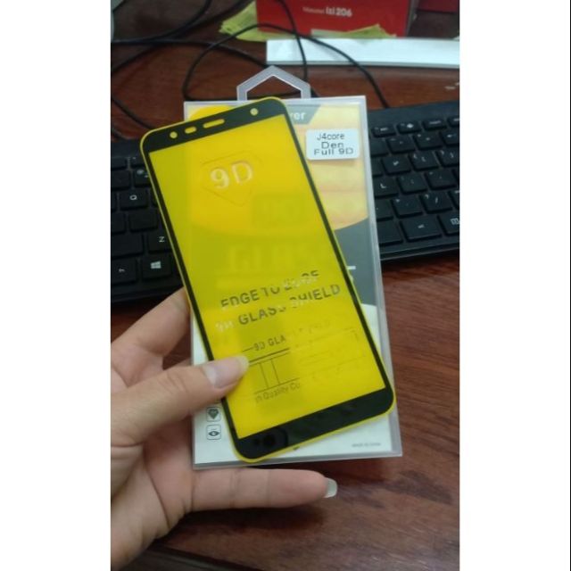 Dán kính cường lực 9D full màn hình SamSung Galaxy J4 Core phủ màu