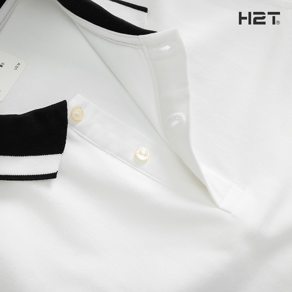 Áo Polo Nam Có Cổ H2T Kiểu Dáng Slim Fit, Trẻ Trung, Ôm Vừa Phải, Cổ Phối Viền Màu Độc Đáo Tay Áo Dệt Bo 1028