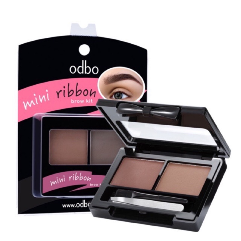 Phấn Kẻ Mày ODBO Mini Ribbon Brow Kit Eyebrow OD777 Thái Lan