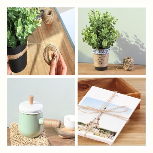 Cuộn dây gai dầu dài 50m/ 100m trang trí đa năng