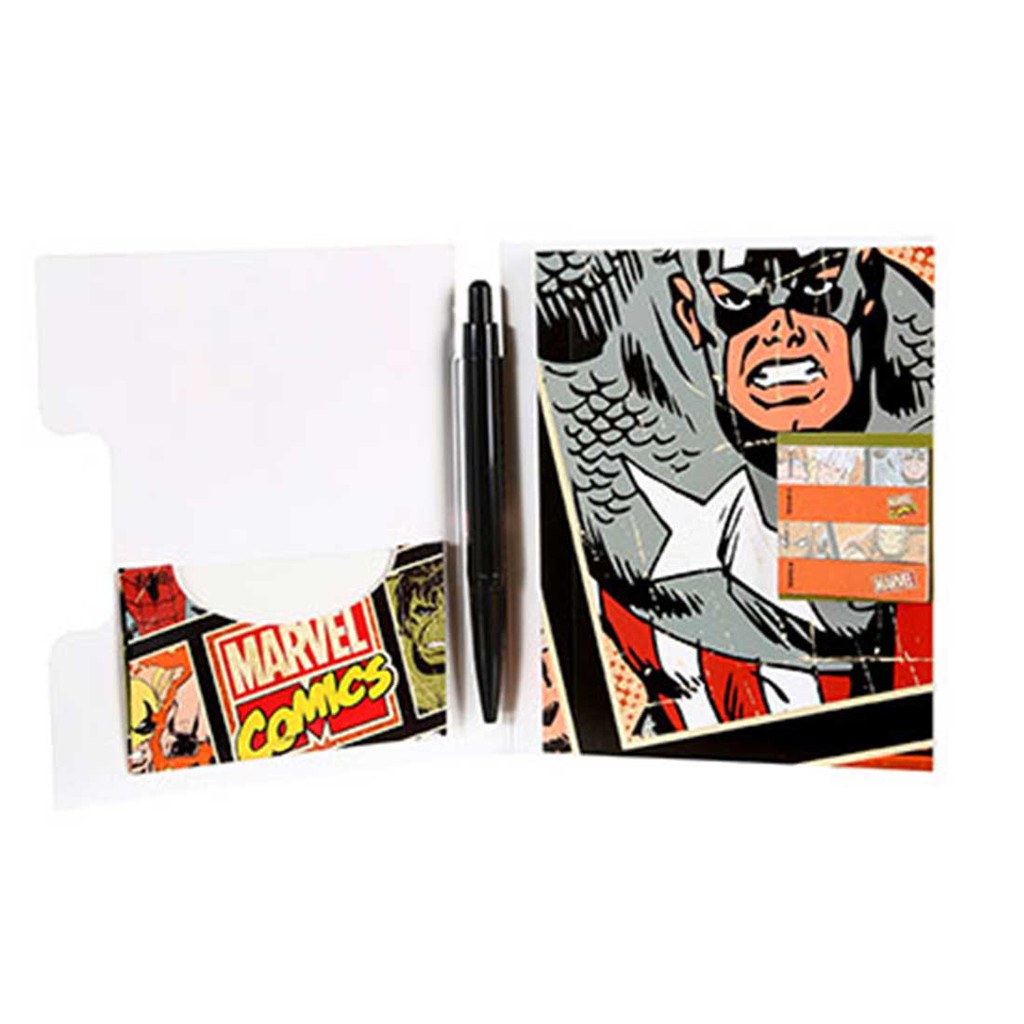 Sổ ghi chép Miniso siêu anh hùng Marvel kèm bút (Spider-man) - Hàng chính hãng