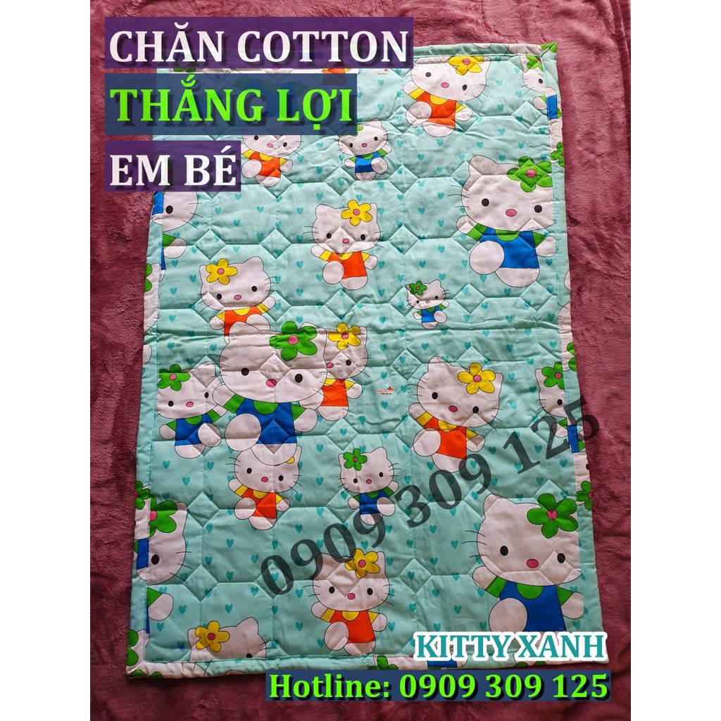 Chăn Mền Thắng lợi cotton cho bé 0,8mx1m15 chần gòn êm mềm mát