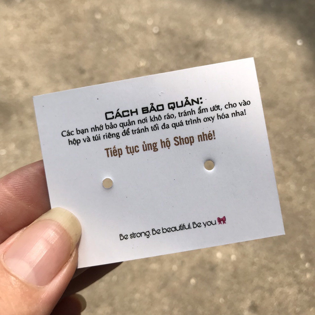100 chiếc tag bìa treo khuyên, thẻ treo bông tai, Earring hang tags, giấy dày, kích thước 3.5x5.4cm mẫu 06