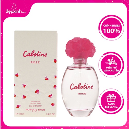 Nước hoa nữ Cabotine Rose Gres Paris Eau De Toilette 100ml