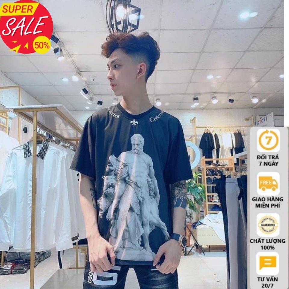 Áo Thun Nam, Áo Phông nam nữ T-Shirt unisex MIKENCO Herakles and cerberus cotton 100%-AEHULKSHOPVN3