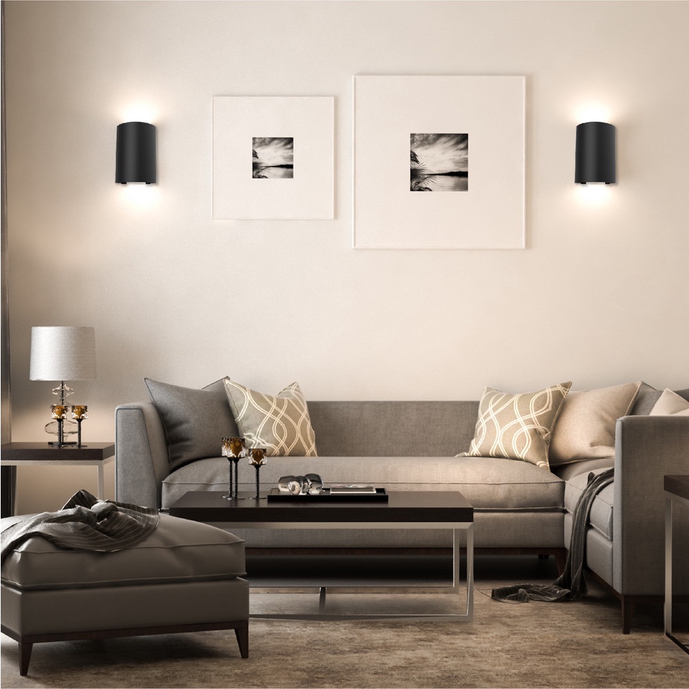Đèn LED ốp tường đổi màu Rạng Đông Model: LN18.V2 ĐM 110x75/6W