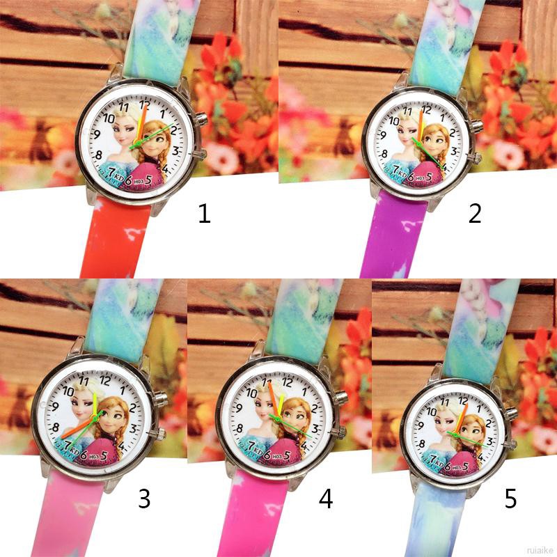 🍭 ruiaike 🍭 Kids Cartoon Disney Pattern Watches Light Luminous Party Quartz Wristwatch Wristband for Children Gifts