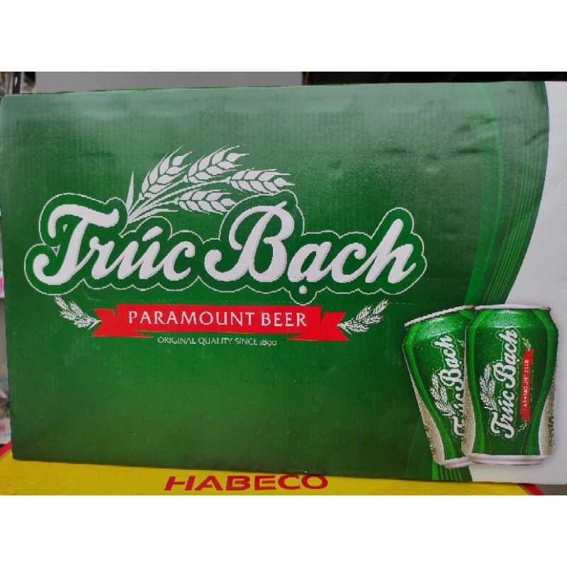 Thùng 24 lon bia Trúc Bạch 330ml