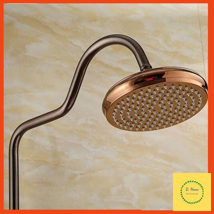 Sen tắm cây đứng nóng lạnh KOBESI đồng thau cao cấp, phong cách quý tộc, bảo hành 3năm