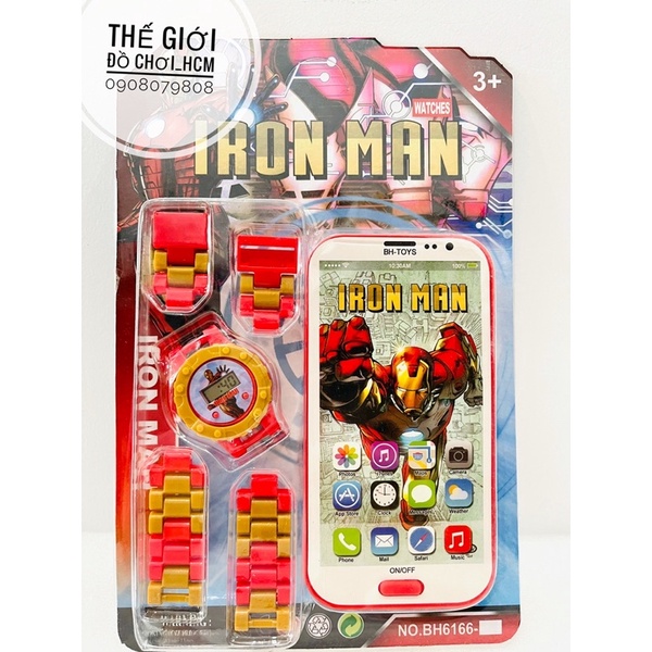 [NHIỀU MẪU MỚI] Đồ chơi đồng hồ điện thoại siêu anh hùng Marvel thông minh dành cho bé