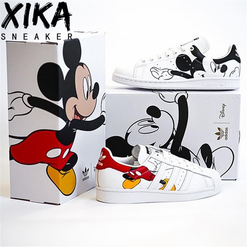 DISNEY Giày Thể Thao adidas superstar size 36-40 fw2901 Họa Tiết Chuột mickey Dễ Thương