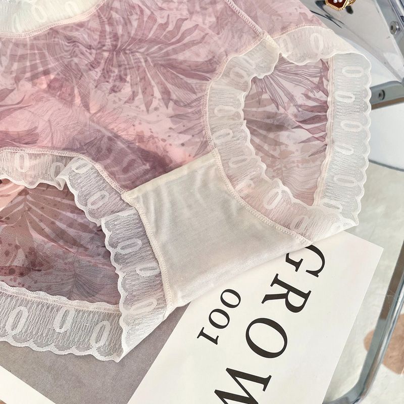 Quần Lót Lụa HÀNG CAO CẤP Tàng Hình Phối Hoạ Tiết 757