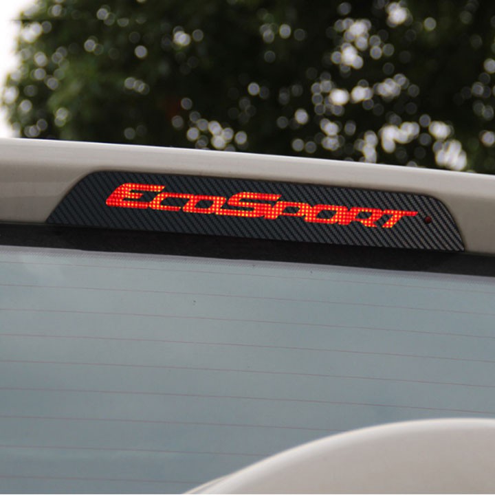 Decal Carbon Dán Trang Trí Đèn Phanh Kính Sau Xe Ô Tô Ford Ecosport